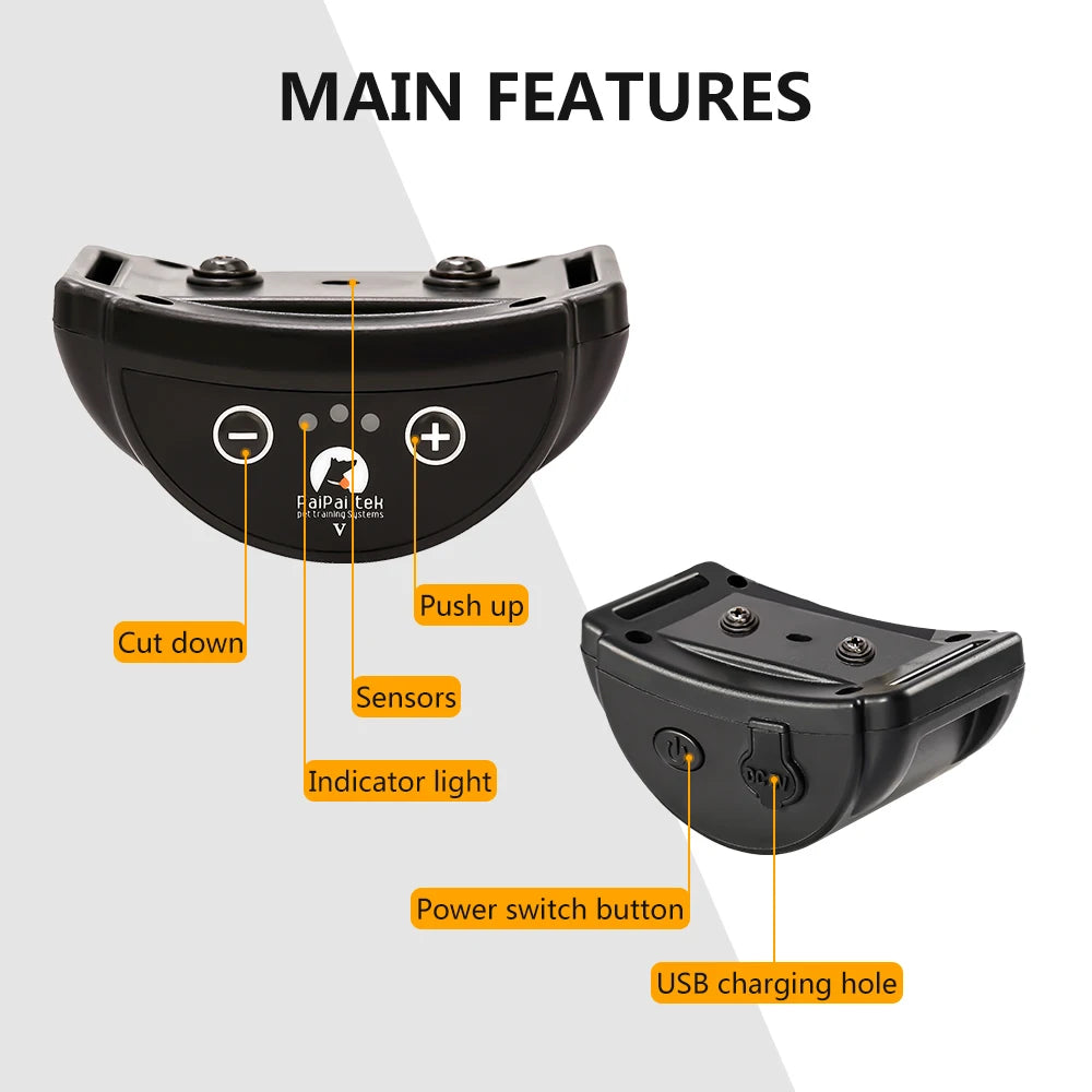 Anti-bark training collar. Vibration / NO SHOCK