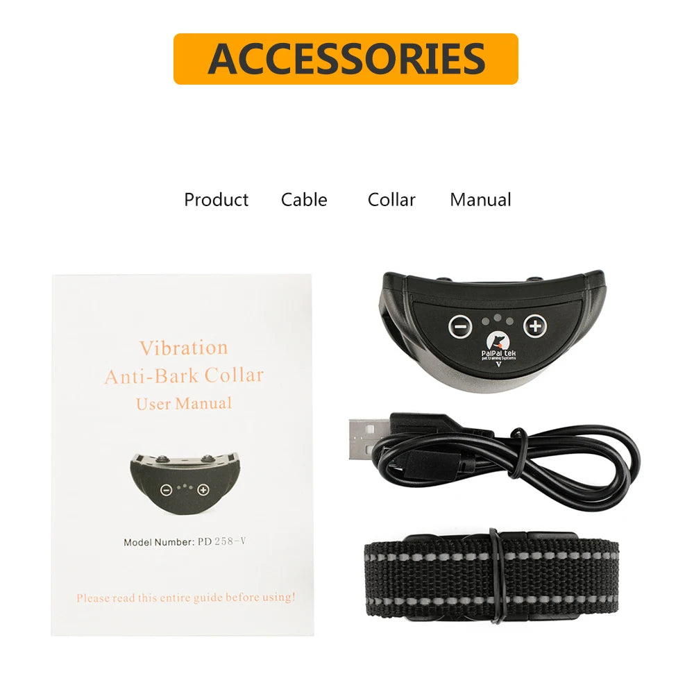 Anti-bark training collar. Vibration / NO SHOCK